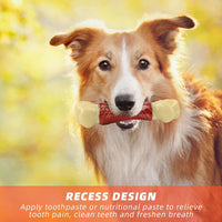 Durable Beef Flavor Chew Toy for Large Aggressive Chewers - Indestructible Nylon Bone for Happy Dogs