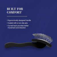 Professional Grooming Made Easy: Baby K Dog Slicker Brush for Effortless Fluffing and Detangling in Black