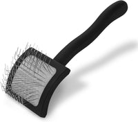 Professional Grooming Made Easy: Baby K Dog Slicker Brush for Effortless Fluffing and Detangling in Black