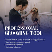 Professional Grooming Made Easy: Baby K Dog Slicker Brush for Effortless Fluffing and Detangling in Black