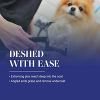 Professional Grooming Made Easy: Baby K Dog Slicker Brush for Effortless Fluffing and Detangling in Black