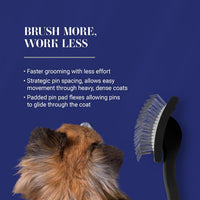 Professional Grooming Made Easy: Baby K Dog Slicker Brush for Effortless Fluffing and Detangling in Black
