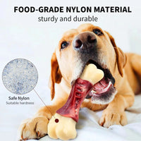 Durable Beef Flavor Chew Toy for Large Aggressive Chewers - Indestructible Nylon Bone for Happy Dogs